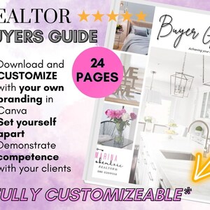 Canva Real Estate Buyers Guide | Home Buying Guide | Home Buyer Presentation | Home Buying Template | Real Estate Agent | Realtor Marketing