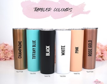 20z Skinny tumbler cup with straw, blank, bulk tumblers, party favours, gift favours