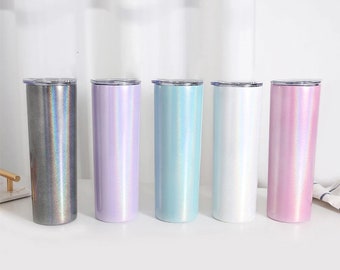 Sublimation Blanks 20oz Sublimation Tumbler Straight 20oz Straight Skinny White Blank Party Favors Tumbler with straw Bulk Tumblers