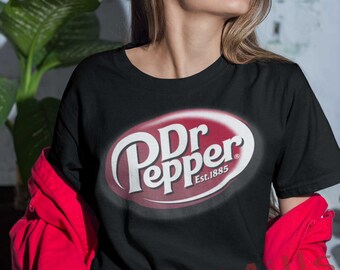 Dr Pepper Help Me Survive Health Drink Beverage Funny Hobby Black T-Shirt S-6XL Dr Pepper Help Me Survive Health Drink Beverage Funny Hobby Black T-Shirt S-6XL