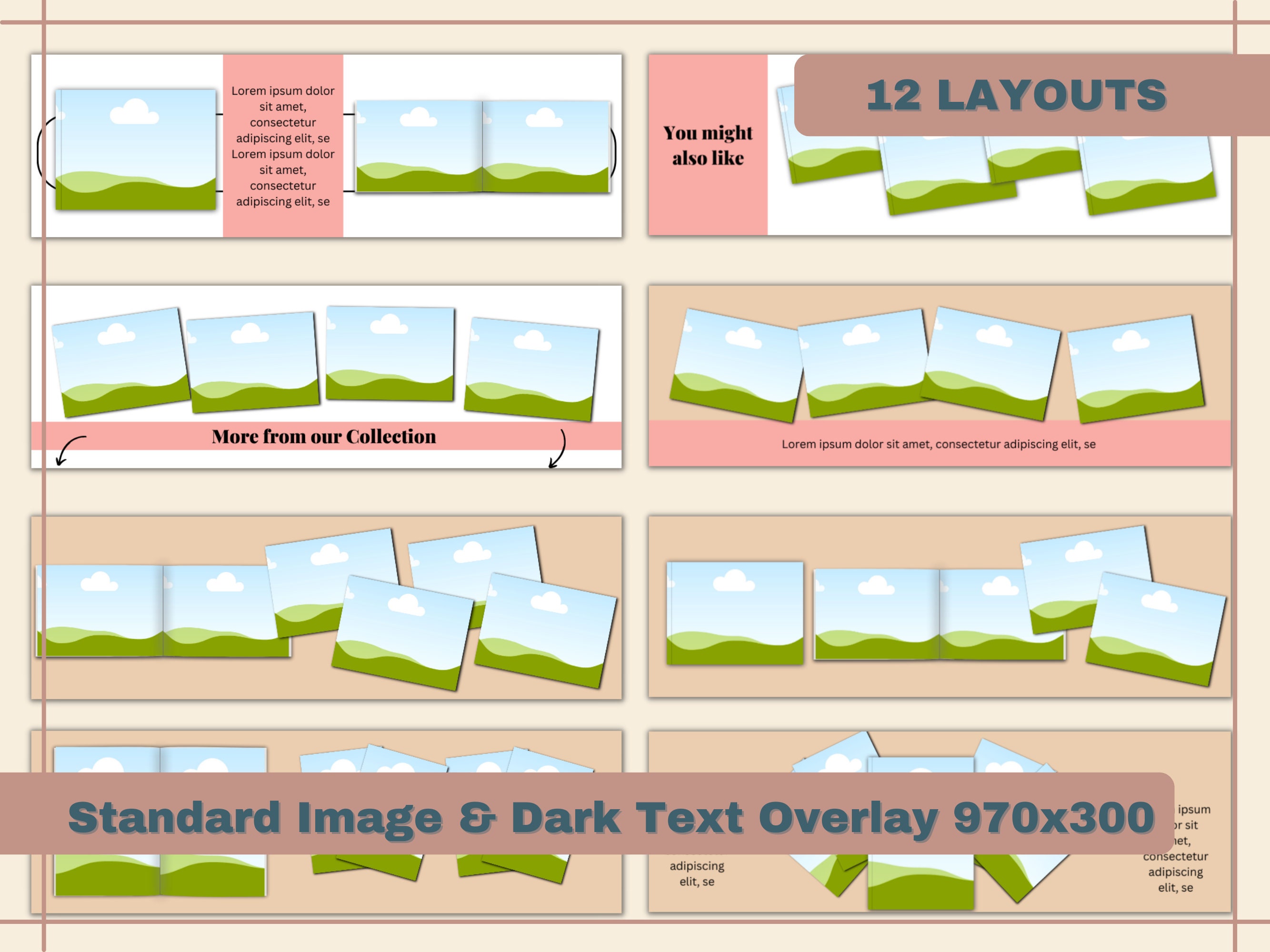 A+ Content Canva Mockup Templates for KDP Low Content Self Publishing