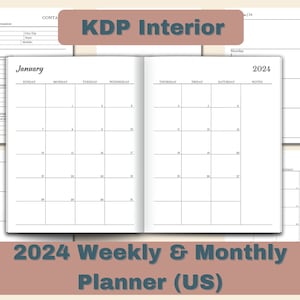 PRODUCTIVITY PLANNER for Low content KDP interior 15569802 Vector