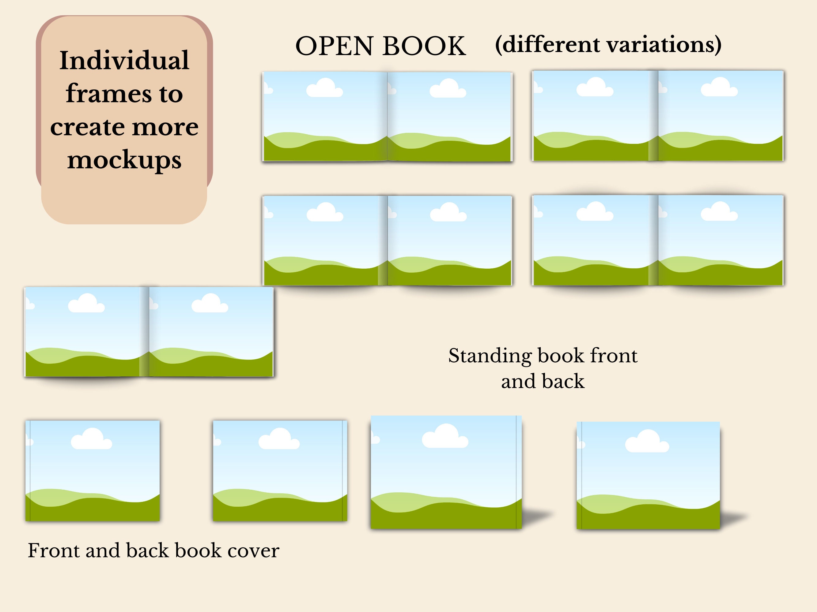 A+ Content Canva Mockup Templates for KDP Low Content Self Publishing