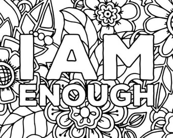 Adult Coloring Book Printable Etsy