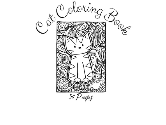 30 Digital Color Papers Cute Cat Color Paper 8.5 x 11* Commercial
