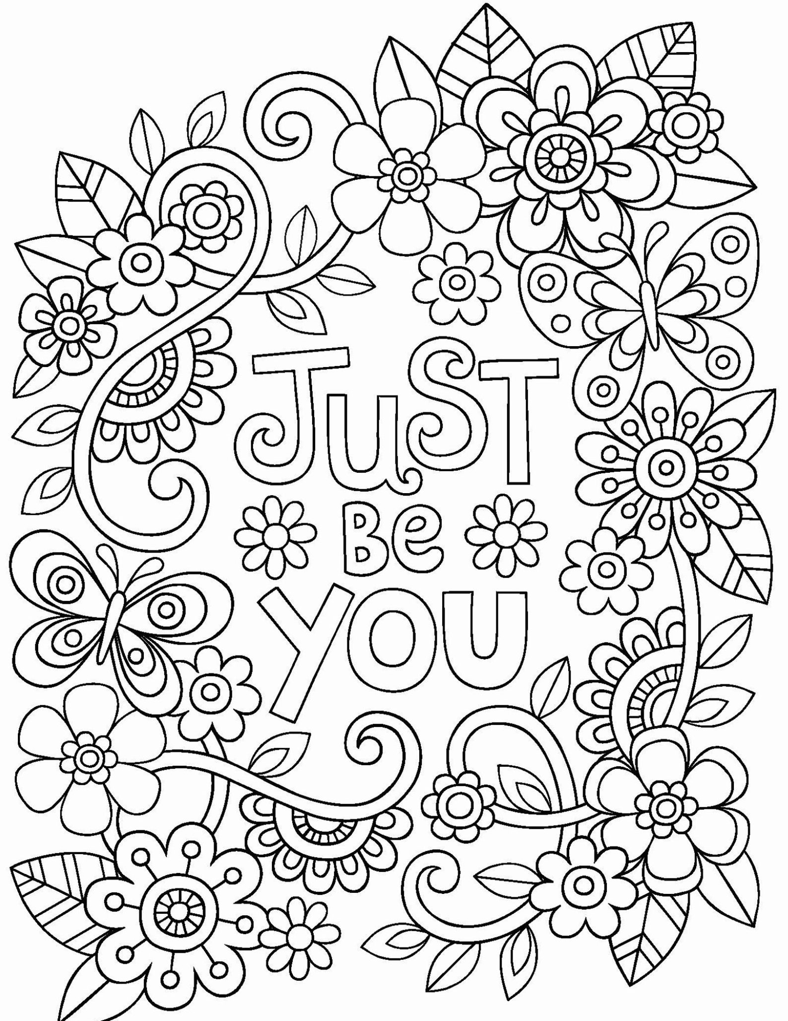 100 Page Believe in Yourself Adult Coloring Book Printable/ Etsy