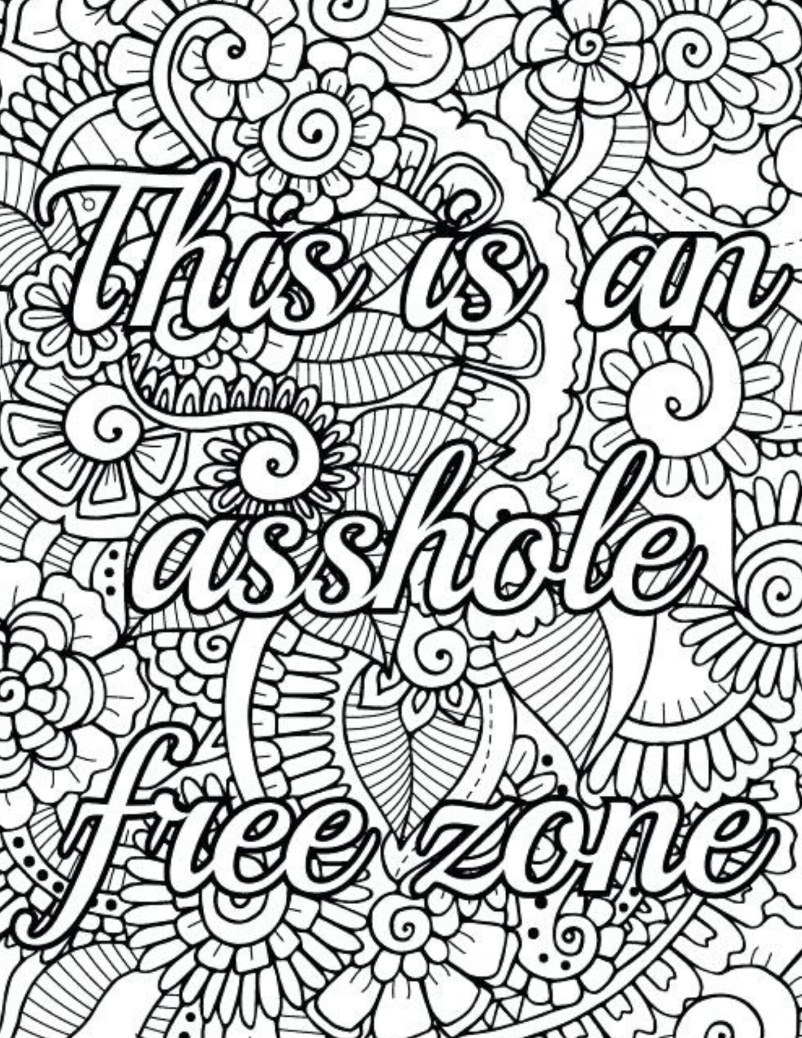 40 Page Fuck This Shit Adult Swear Word Coloring Book - Etsy