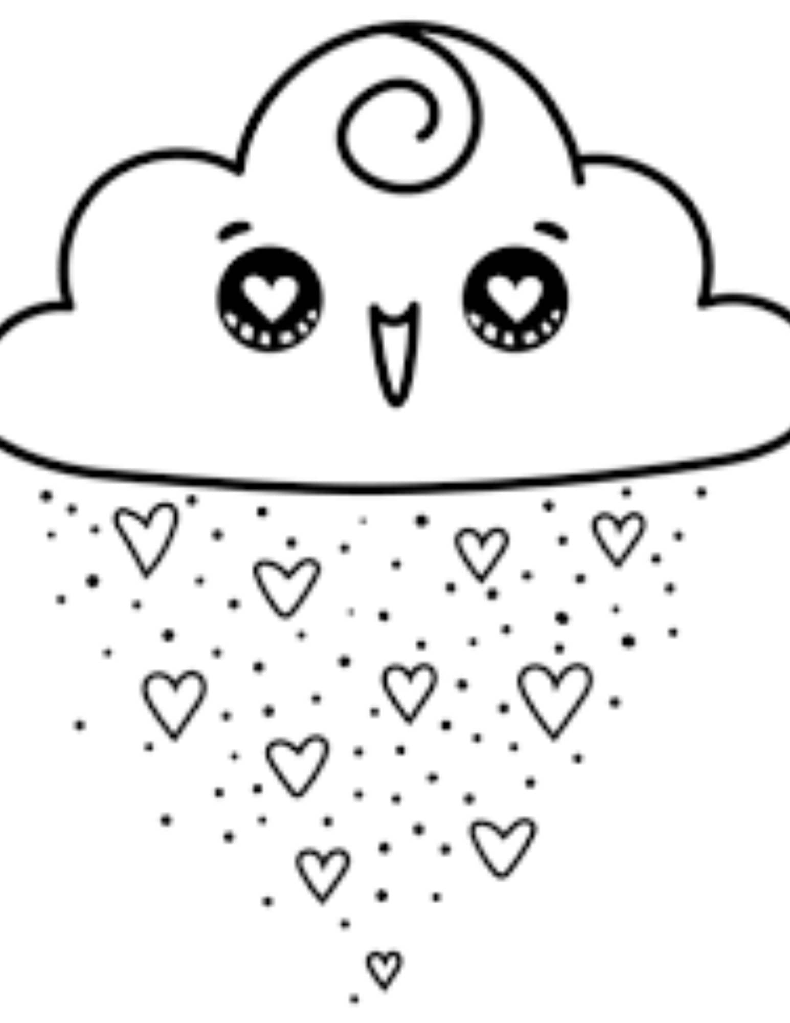 24 Printable Cute Kawaii Coloring Pages - Instant Download