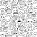 24 Printable Cute Kawaii Coloring Pages - Digital Download/instant ...