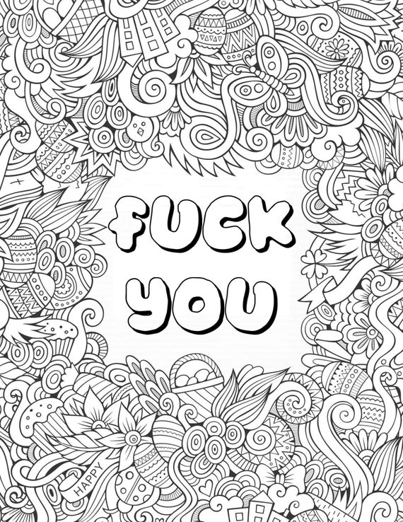 An Adult Coloring Book of 30 Hilarious, Rude and Funny Swearing and Sweary  Designs: cuss word coloring books for adults (Paperback)