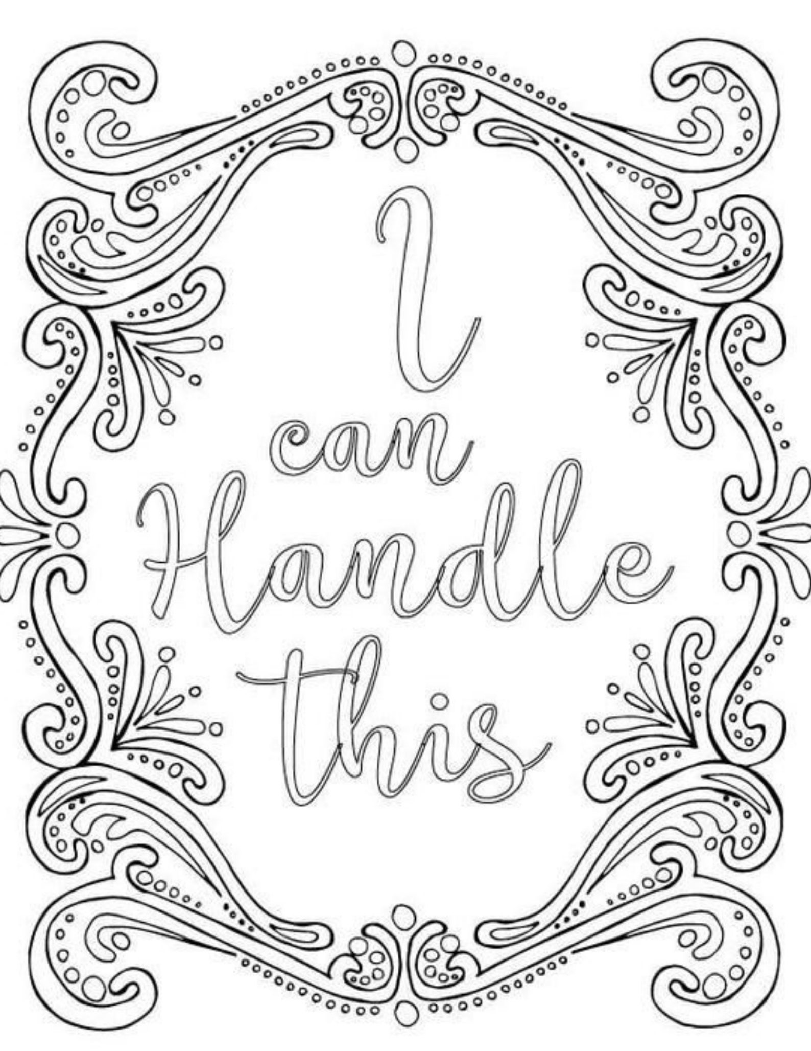 98 Page Anxiety Stress Relief Coloring Book for Adults - Digital ...