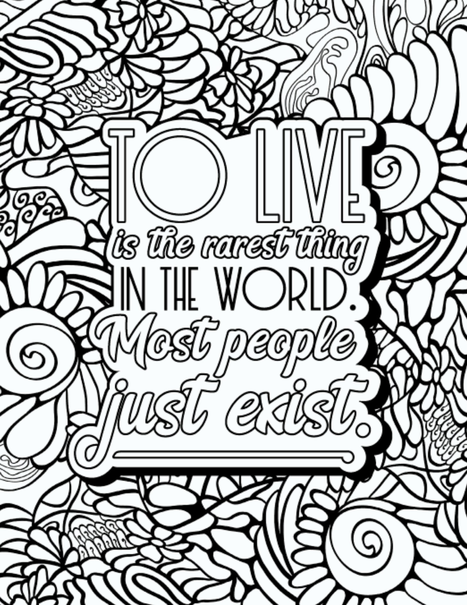 98-page-anxiety-stress-relief-coloring-book-for-adults-etsy