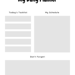 Daily Planner Printable