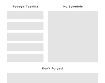 Daily Planner Printable