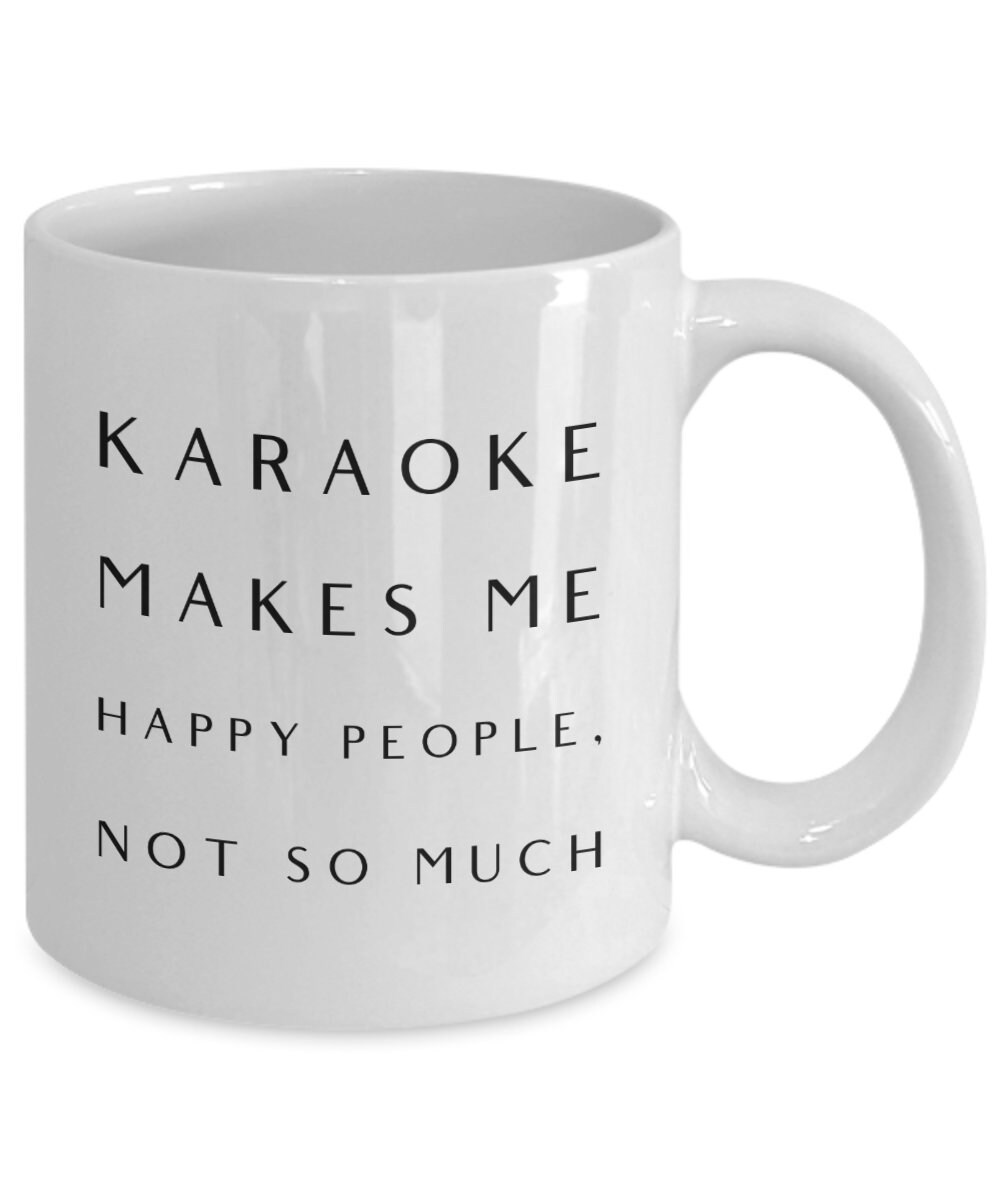 Karaoke Coffee Cup Funny Karaoke Mug Etsy UK