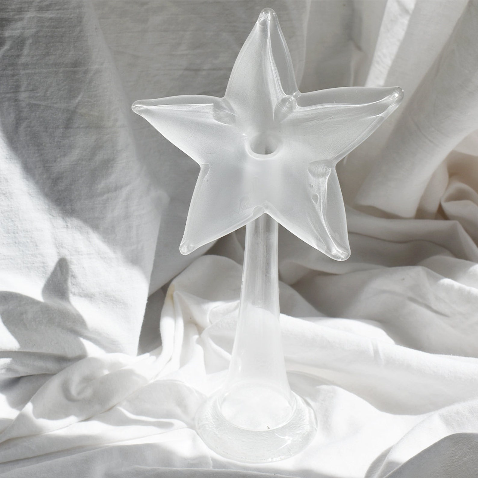 Rare vintage ASEDA star vase Scandinavian glass art 1960s Etsy