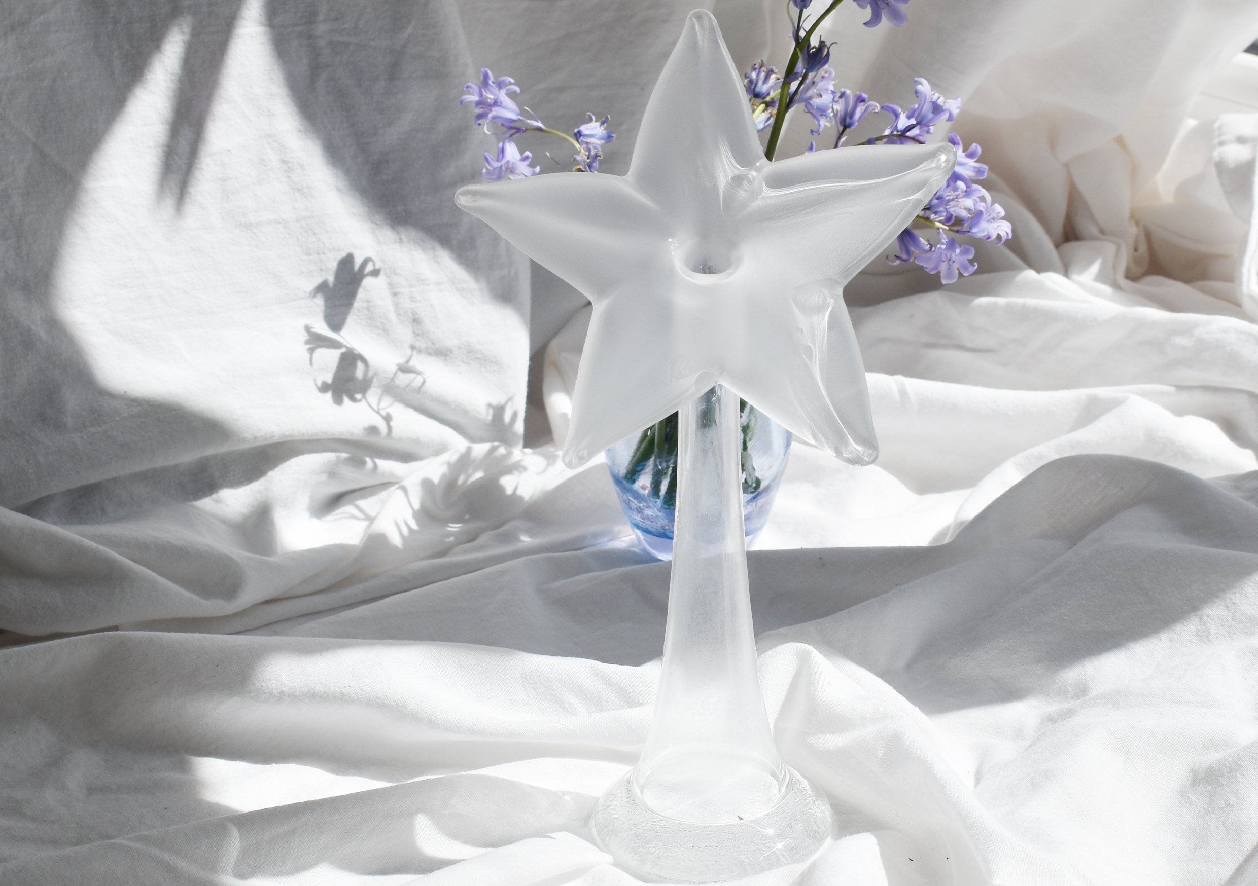 Rare vintage ASEDA star vase Scandinavian glass art 1960s Etsy