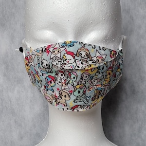 Tokidoki Unicorno Donutella 3D Mask (Adult and Child Sizes) 2 or 3 Layers