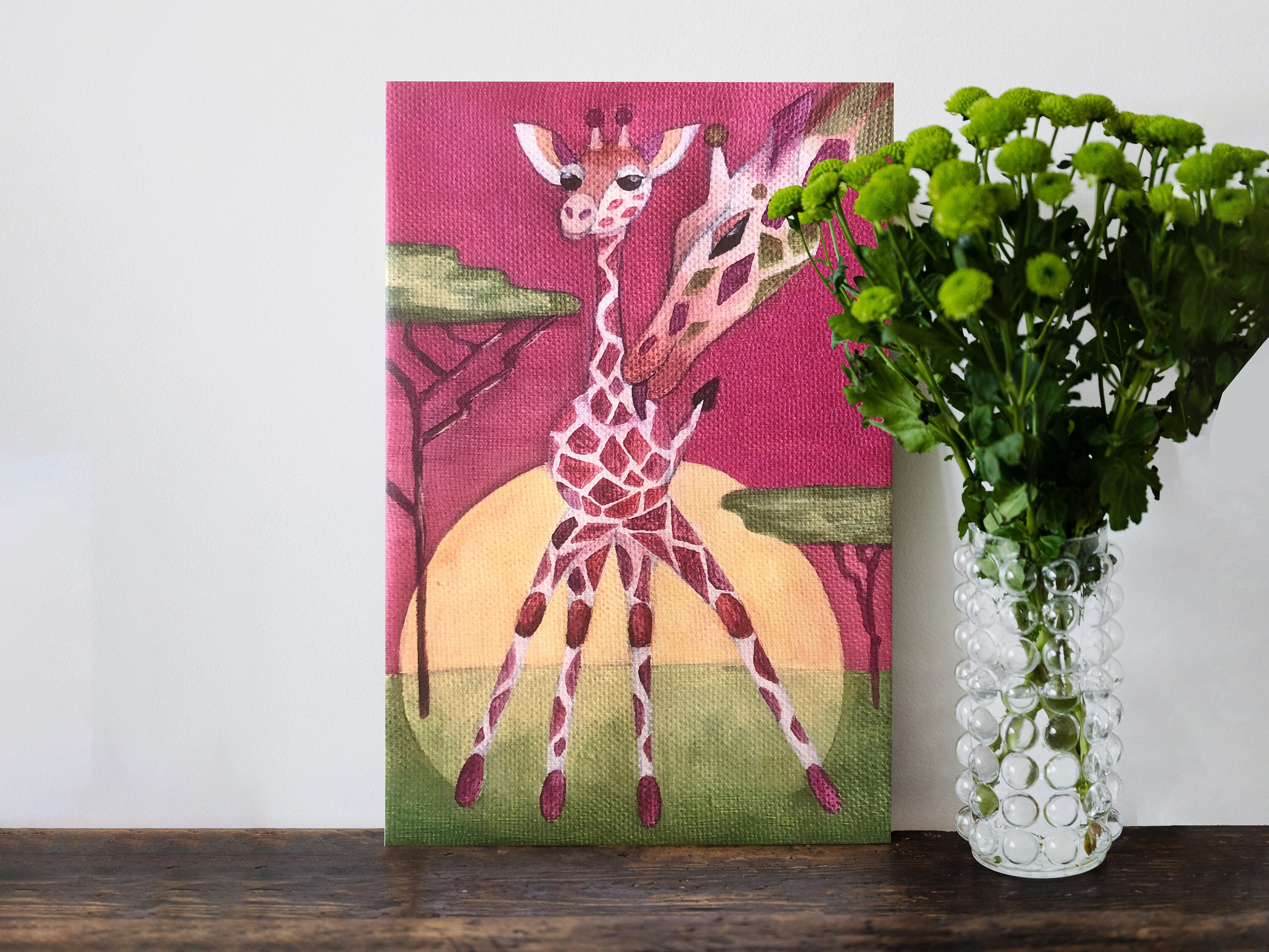 Safari Kinderzimmer Deko Mädchen Babyzimmer Dekor Giraffe | Etsy