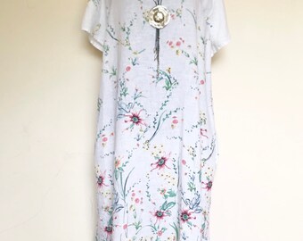 linen shift dresses uk