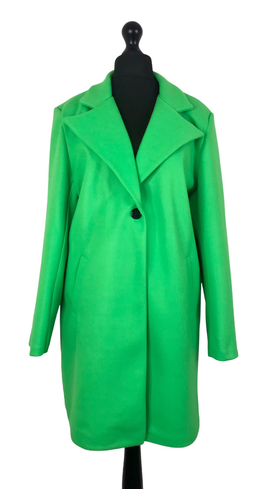 Italian Lagenlook Bright Green Jacket UK Size 14 16 18 Etsy
