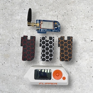 Condensateur zéro flux Flipper, protection de coque personnalisée imprimée en 3D, design nid d'abeille pour RL amplifié CC1101 - Élégant et durable