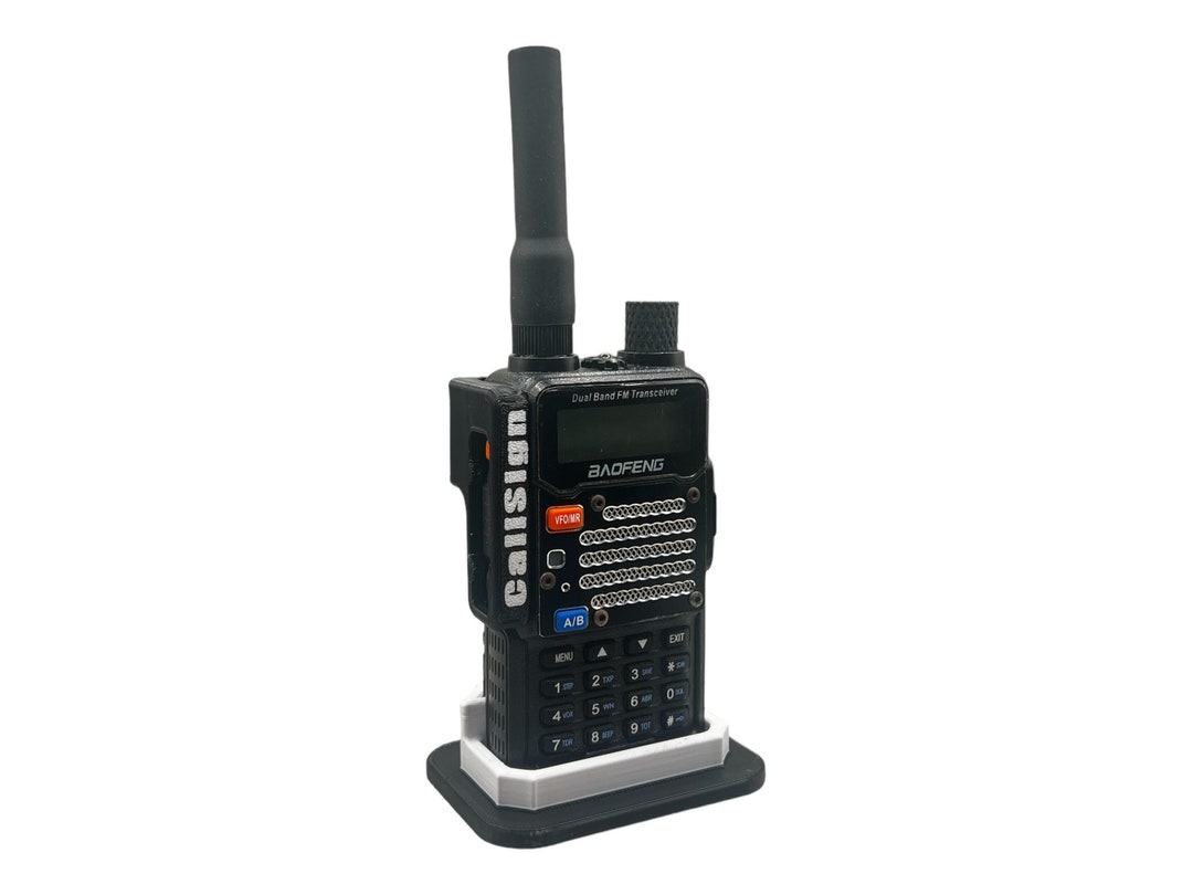 Custom Baofeng UV5R PTT Guard Add Custom Callsign - 3D Printed ...