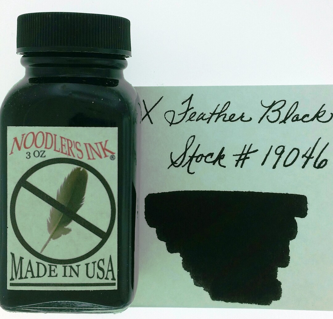 Noodler's Xfeather Black Ink 3oz 90ml Etsy