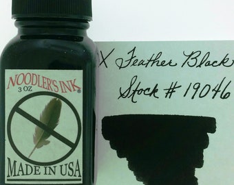 Noodler's X-Feather Black Ink 3oz (90ml)