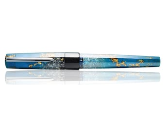 Original Benu Euphoria Bora-Bora Fountain Pen with Converter  - Medium Point