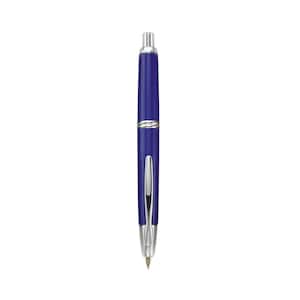 Pilot Vanishing Point Fountain Pen - Blue - Rhodium Trim 18k Gold Fine Nib