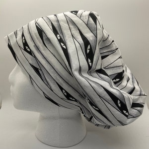 Euro style OR/ surgical/ scrub cap mummy eyes glow Halloween image 1