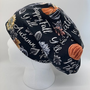 Euro style OR/ surgical/ scrub cap happy fall y&#39;all