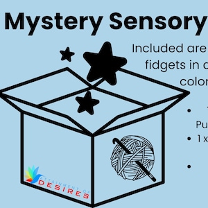 Mystery Box Sensorisches Spielzeug für ADHD und Autismus • Blind Box für Angst und Stressabbau • Fidget Spielzeug für Erwachsene