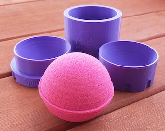 Spherical bath bomb molds, 3D printed bath bomb molds for PaJaMo unive