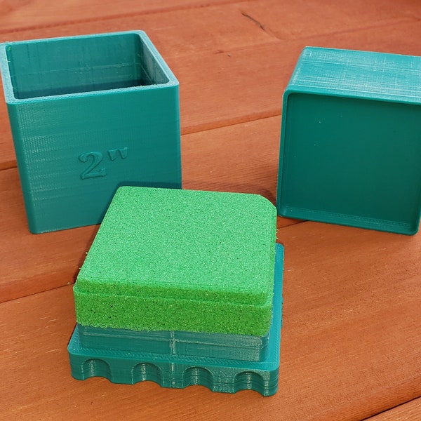 Square puck/tablet Bath Bomb/Soap/Shampoo/Conditioner Mold, Effortless to use, 1"-3.5" sizes available