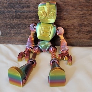 Handcrafted 3D Printed Robot/Fokobot - Articulated Robot for Collectors & Gifts