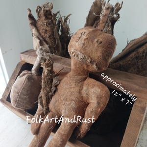 Early Primitive ~GrunGy HALLOWEEN Pumpkin Head Doll Pattern Tutorial ~ Instant Download Pattern Tutorial~ Folk Art Primitive ~ Vintage