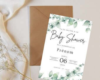 Invitation, fête, baby shower, surprise