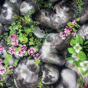 Tessuto di cotone &quot;Flower Rocks&quot; di Michael Miller, 1/2 iarda