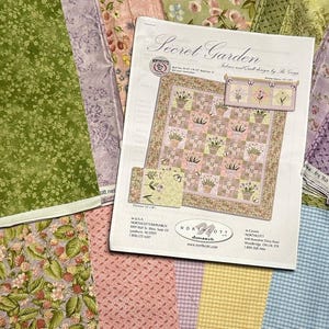 2007 Northcott Secret Garden by Ro Gregg 96.5x96.5 Quilt Kit NIP