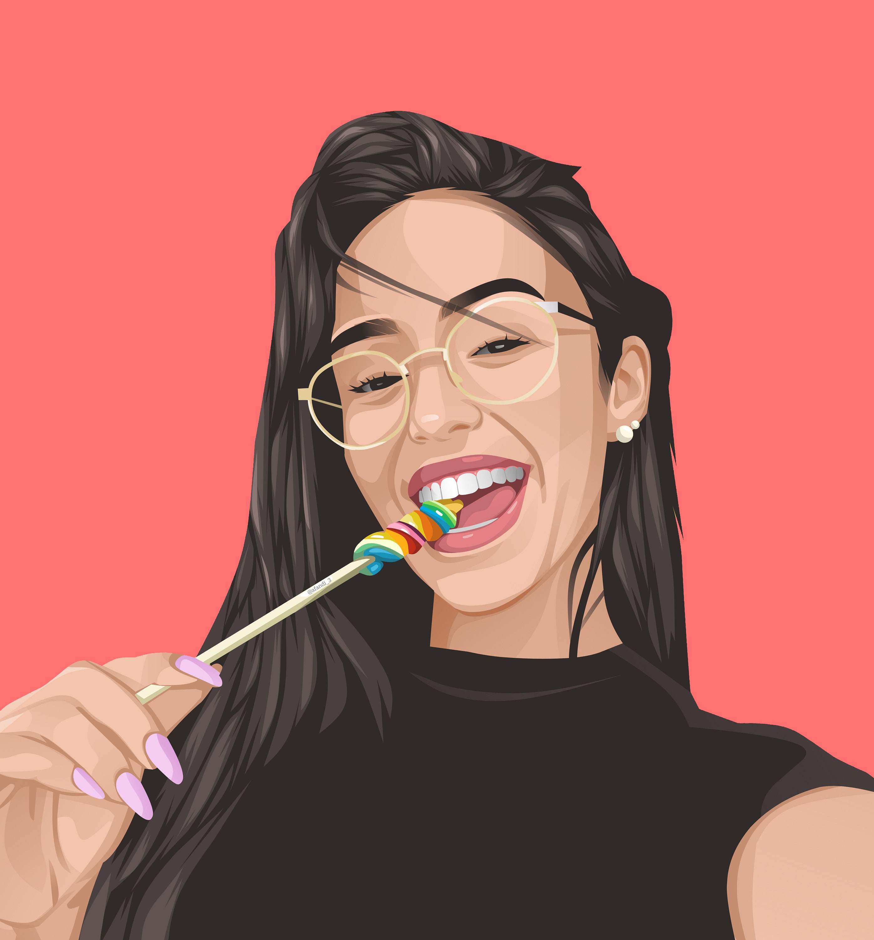 Cartoon Portrait Digital Vector Art Portrait Custom Family | Etsy