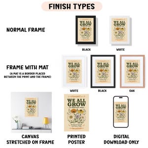 a poster with a bunch of different types of frames
