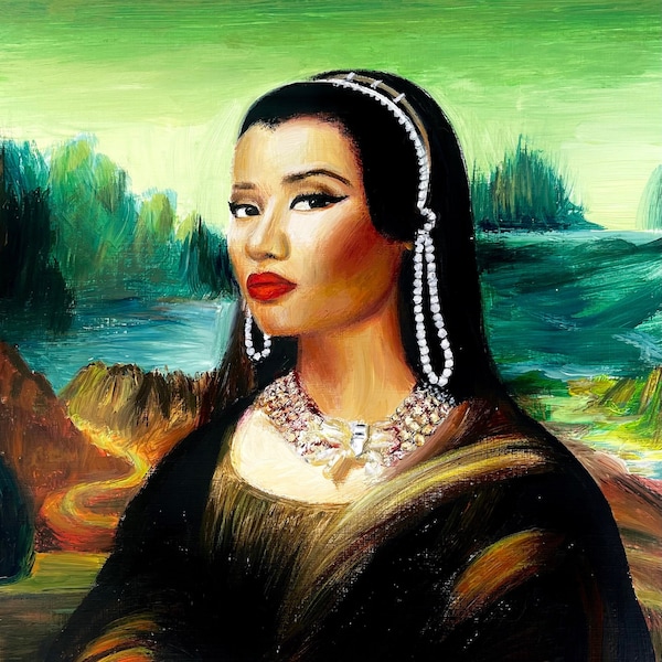 Nicki Minaj/Mona Lisa Art Print