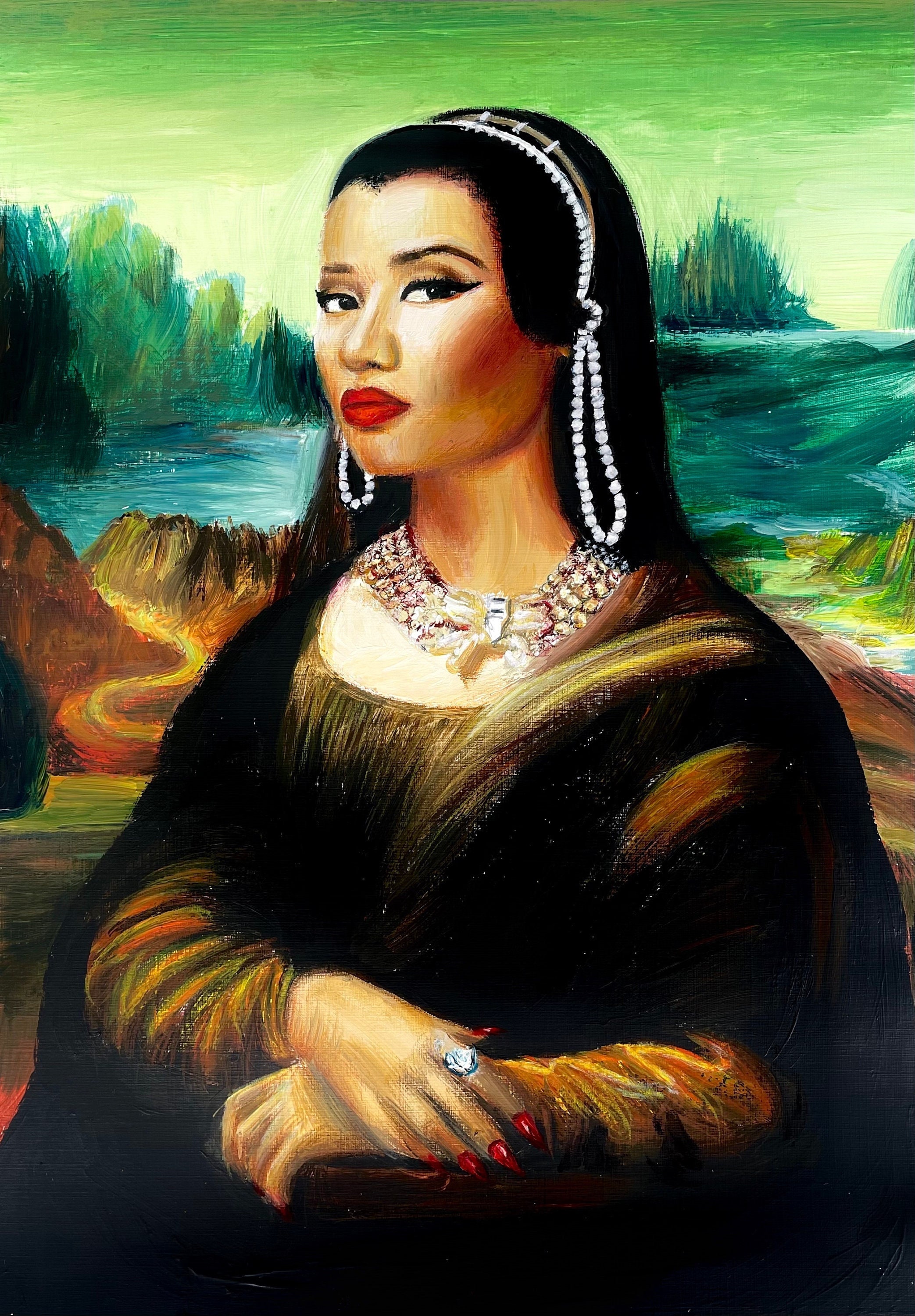 Nicki Minaj/mona Lisa Art Print - Etsy
