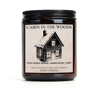 Cabin in the Woods, Bookish Candles, Woodsy Candle, Book Lover Candle, Literary Candles, Cabin Gifts, Fall Candle, Autumn, Halloween