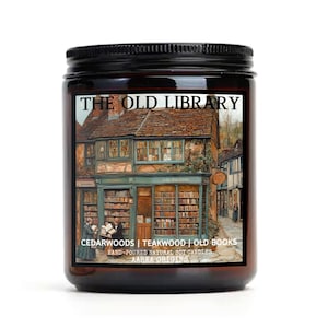 Old Library / Aged Paper Scented Candle on Etsy