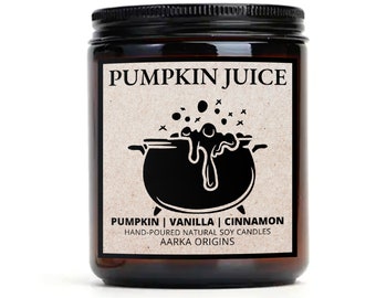 Pumpkin Juice︱Bookish Candle, Book Scent Candle, Book Inspired Candle, Literary Candle, Handmade Soy Candle, Wax Melt, Scented Candle