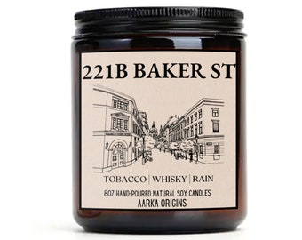 221b Baker Street Candle - Literary Locations Bookish Vegan Candle - Book Lover Candle - Wax Melt