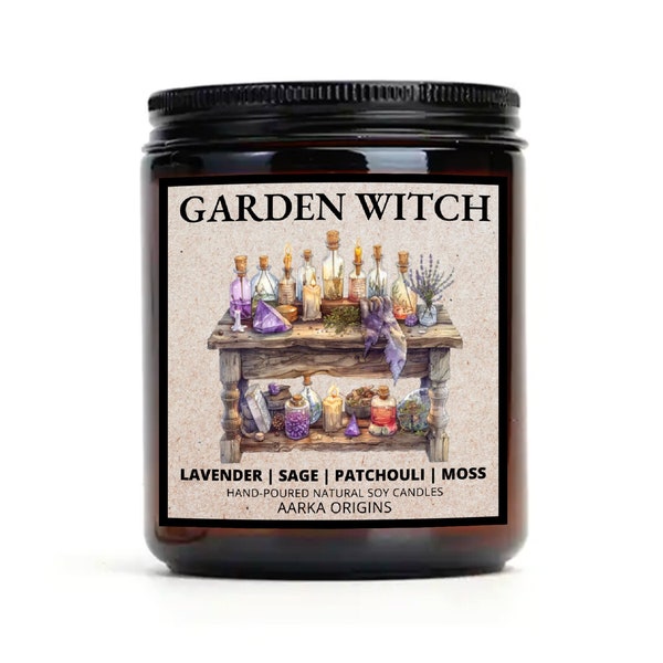 Garden Witch Soy Candle, Book Lover Candle, Faerie Inspired, Bookish Gifts, Book Candle Gift, Spring, Summer